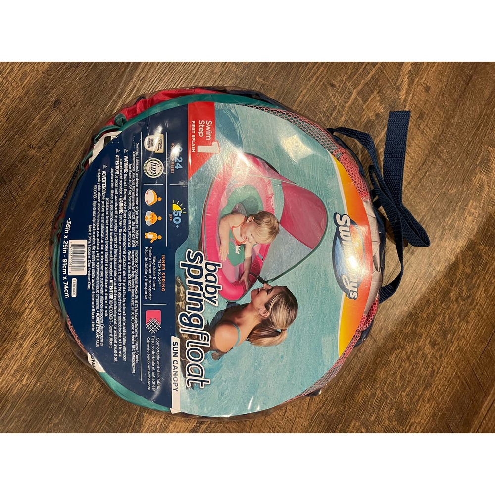 PINK swim way baby spring float